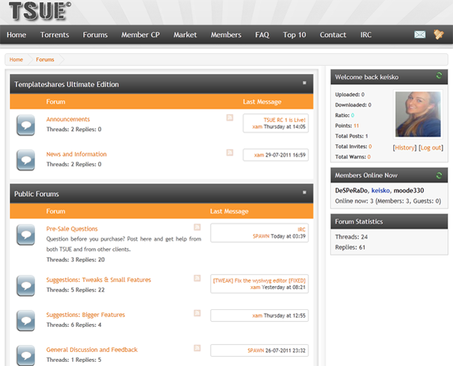 TSUE Forums