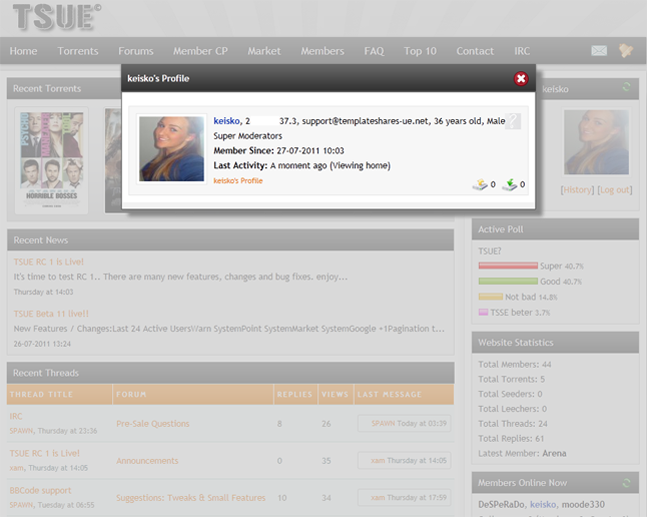 TSUE Member Profile